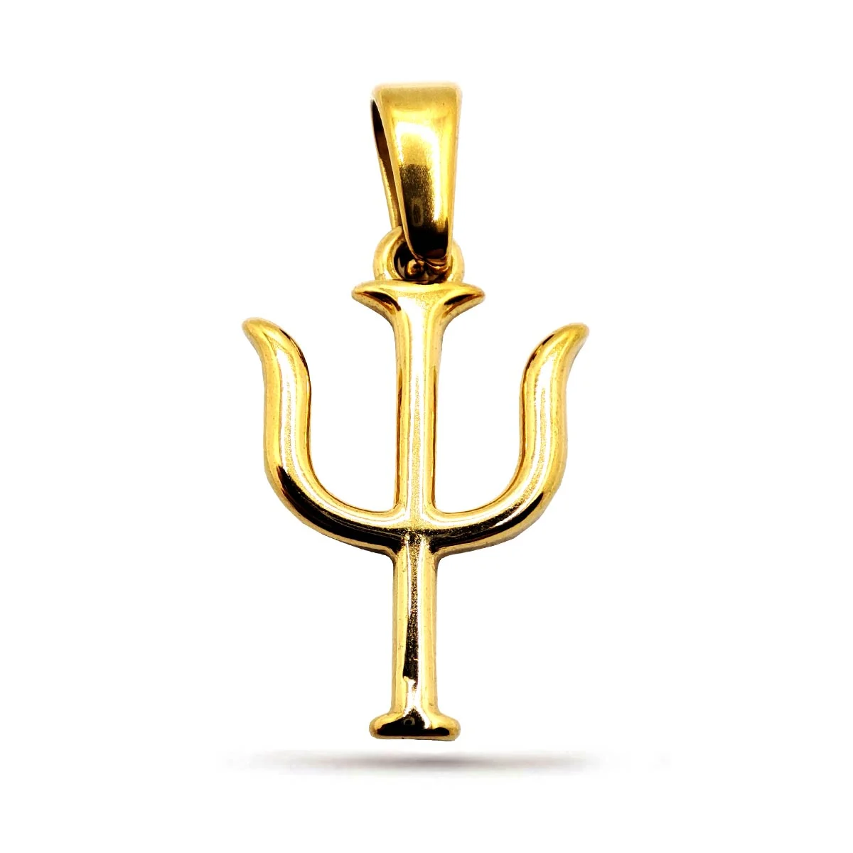 Dije Acero Inox Dorado Símbolo Psi Psicologia Psique