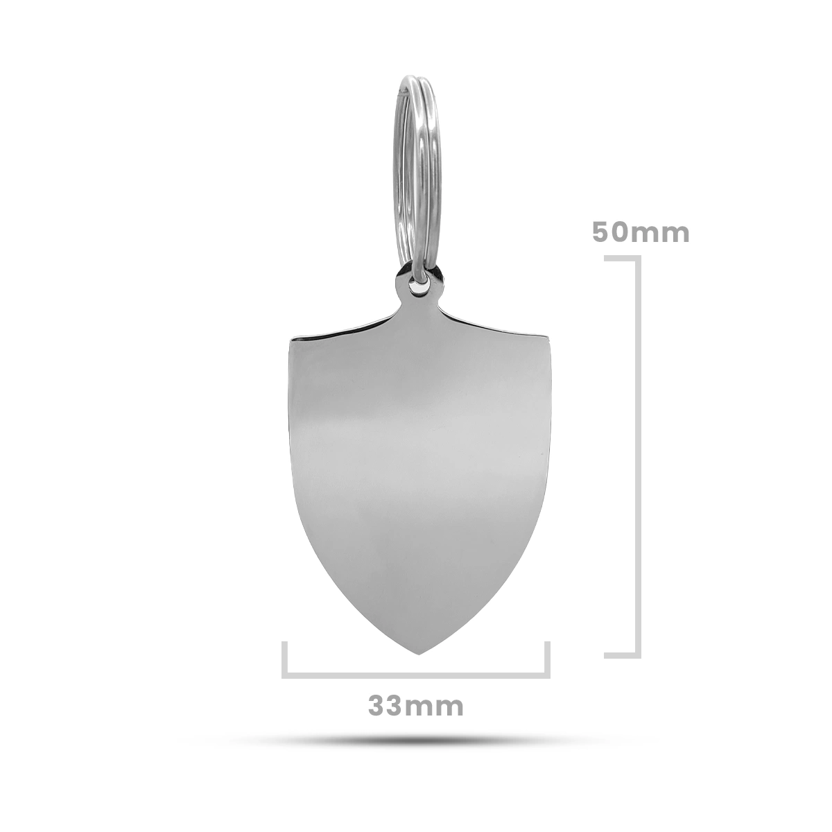Placa de Identificación para Mascota Forma Escudo
