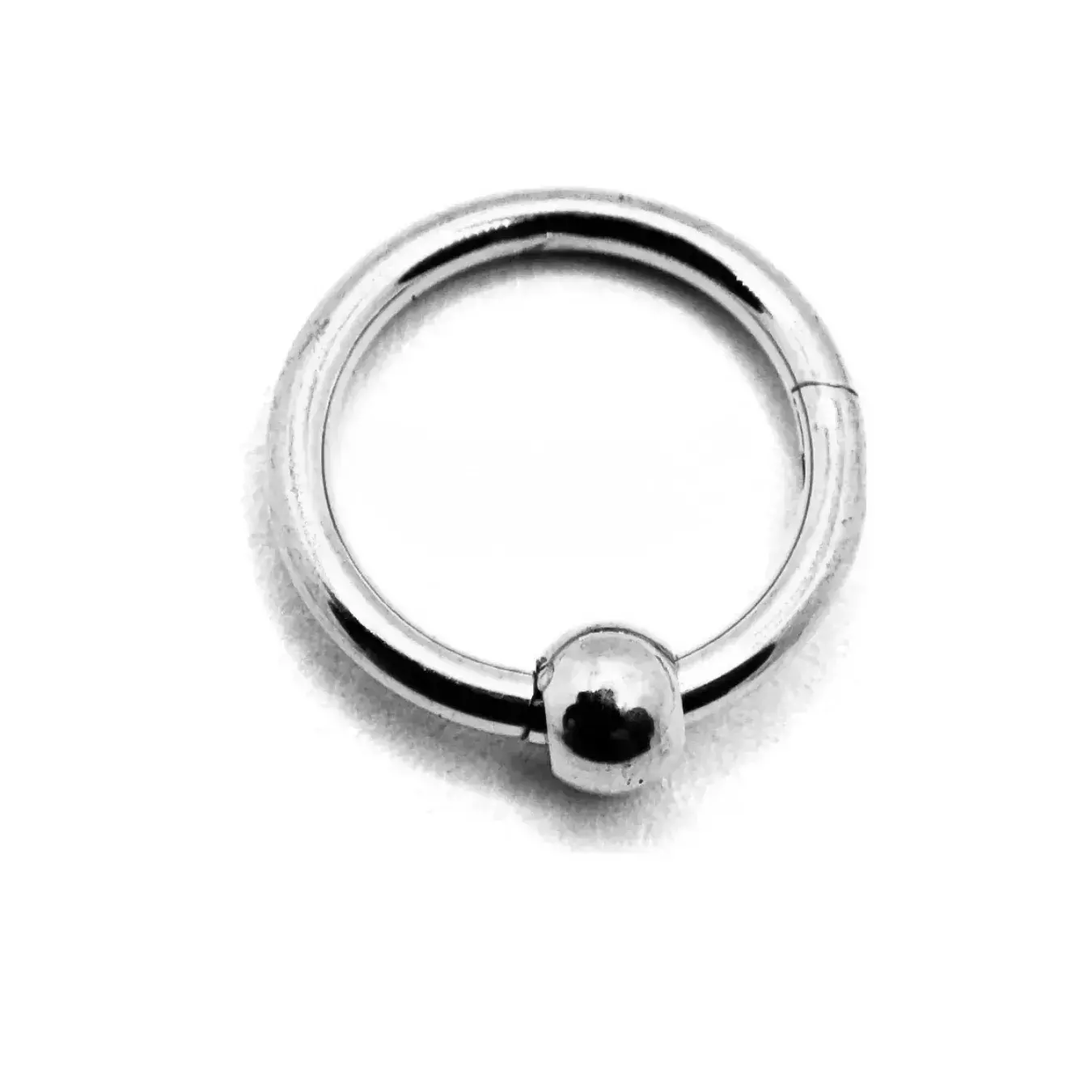 Piercing de Oreja Acero Argolla Aro Balin Clicker Liso