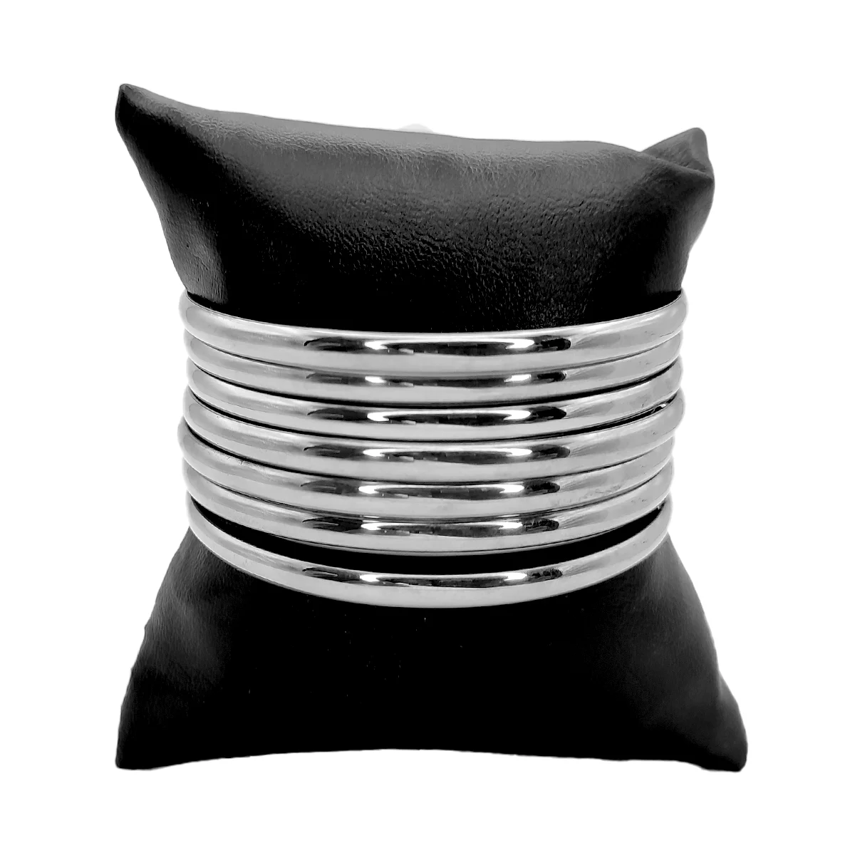 Pulseras Acero Inoxidable Plateado Semanario Liso Pulido