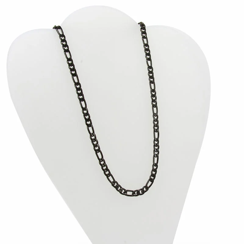 Cadena Acero Inoxidable Negro Eslabón 3x1 6mm x 49cm