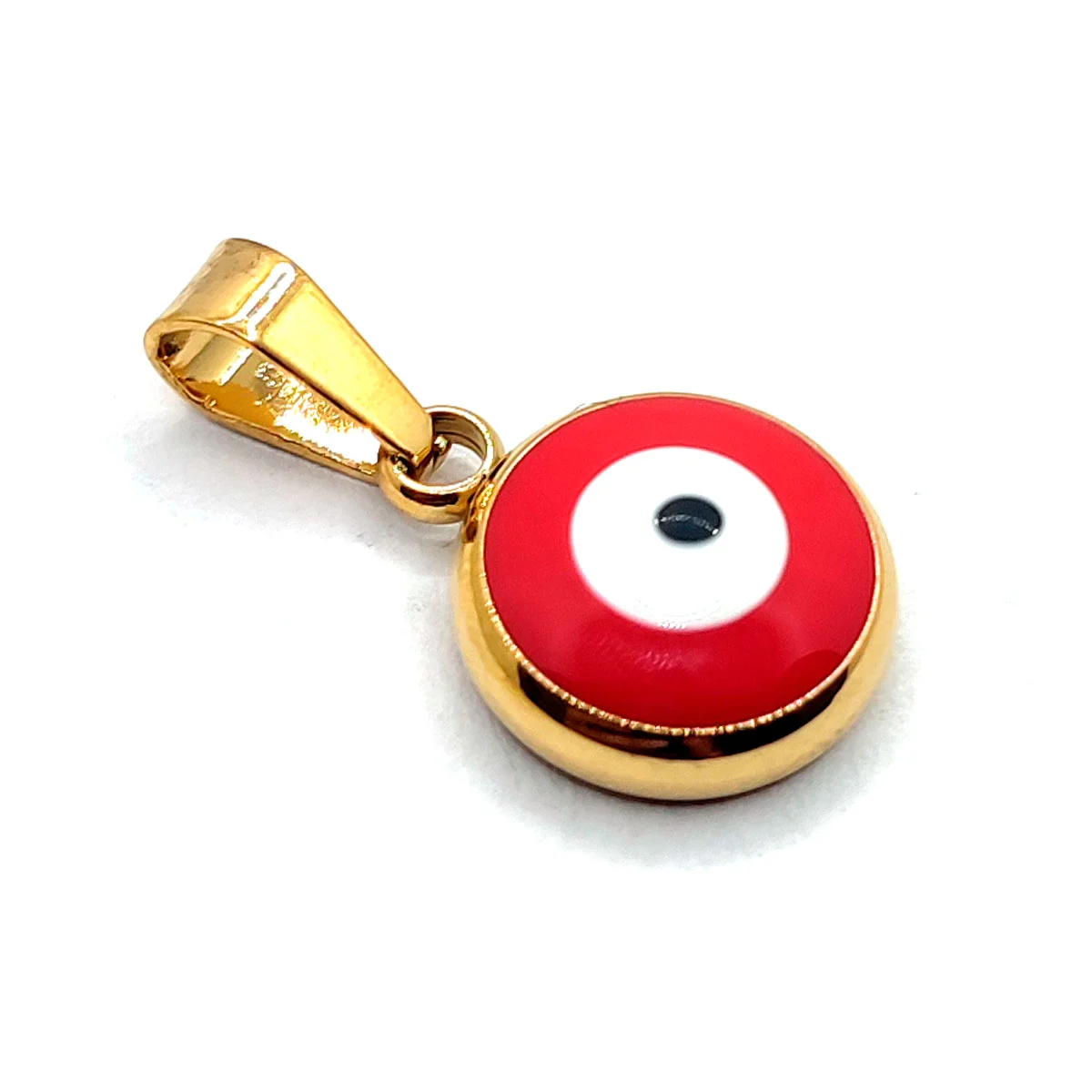 Dije Acero Inox Dorado Ojo Turco Nazar Rojo Protección