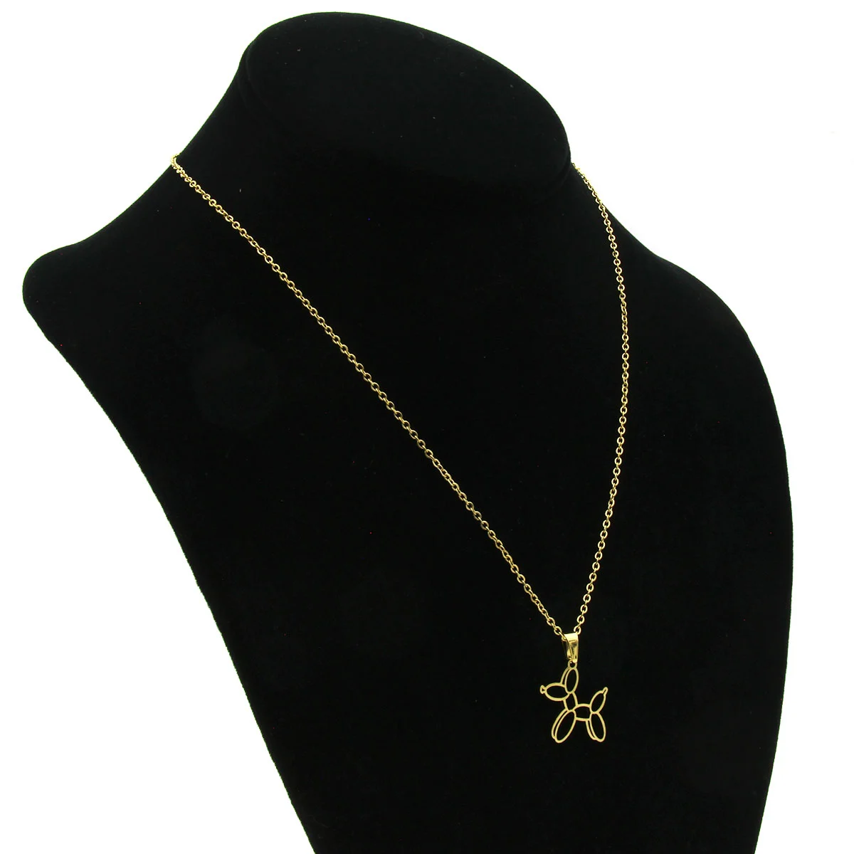 Set Joyeria Acero Inoxidable Dorado Perro Globoflexia