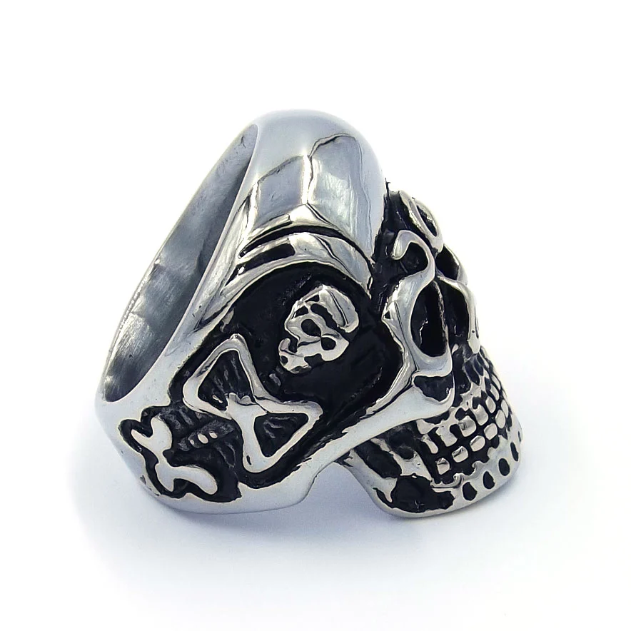 Anillo Acero Inoxidable Calavera Cráneo Skeleton