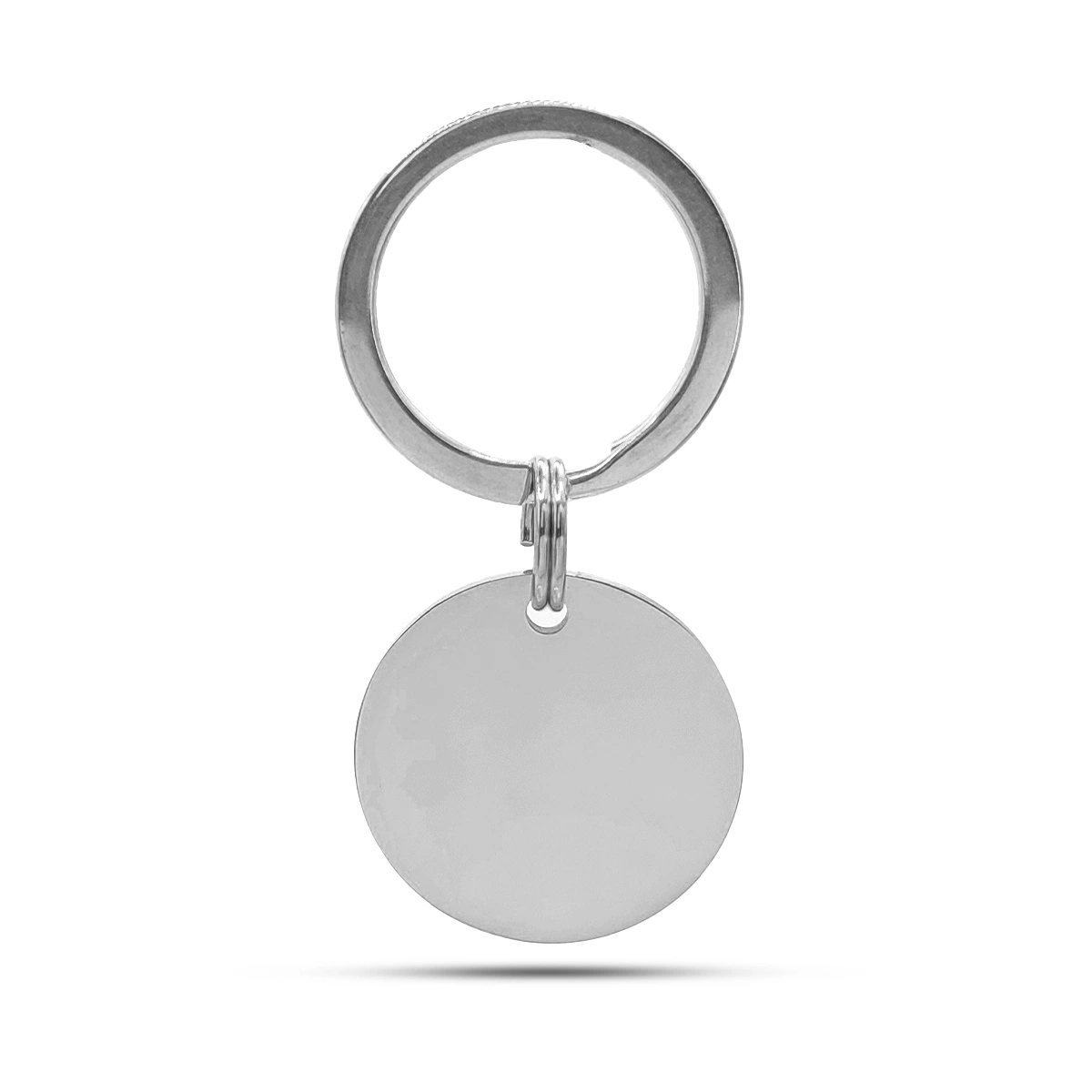 Llavero Acero Circulo Liso 25 mm Para Grabado
