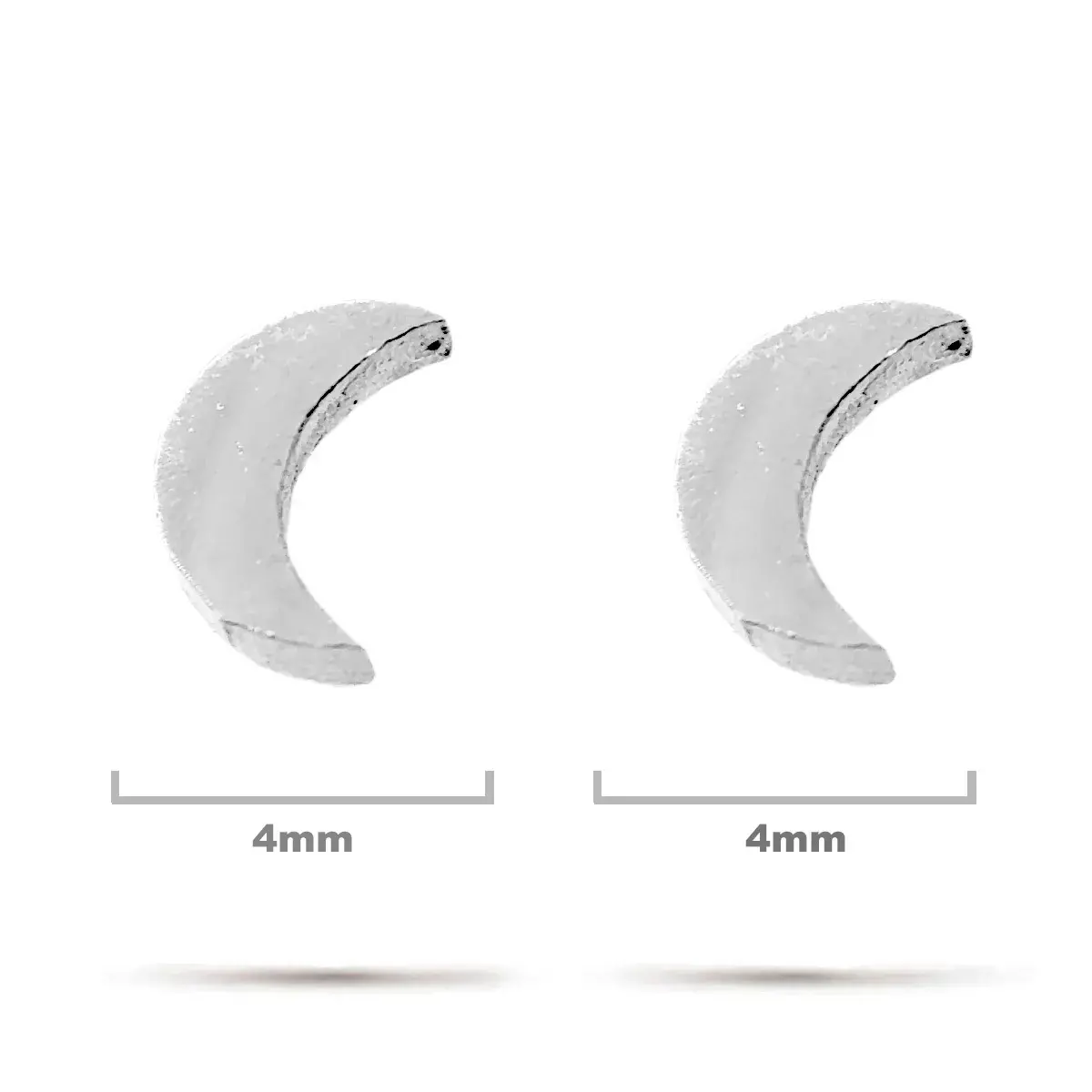 Set Aretes Acero Plateado Broquel Dormilon Luna Estrellas