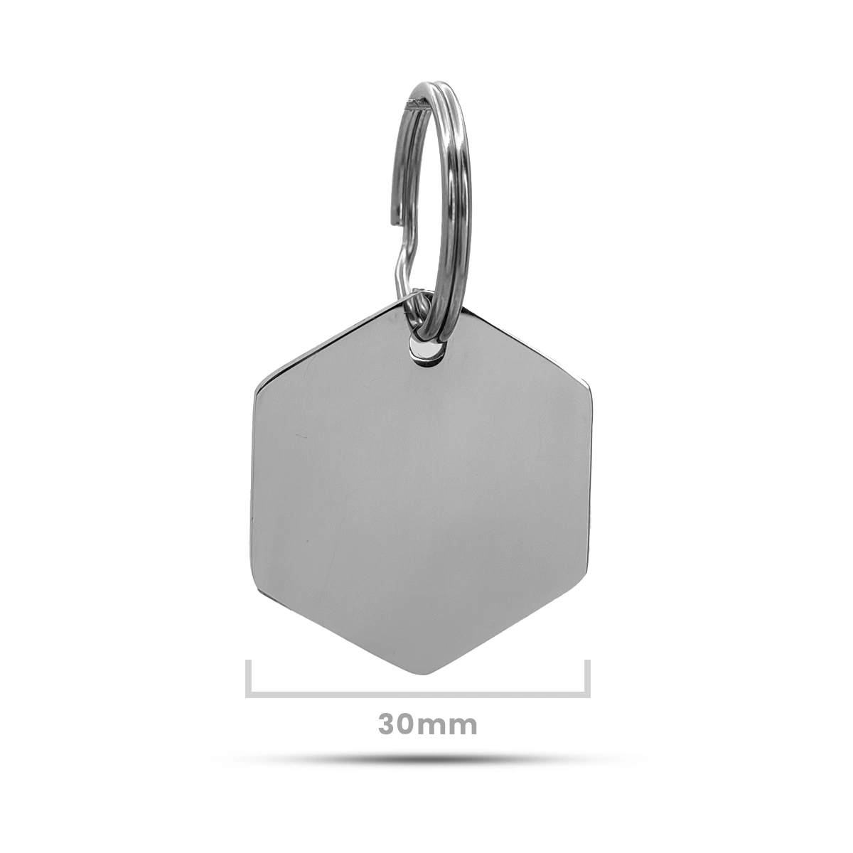 Placa de Identificación para Mascota Forma Hexágono