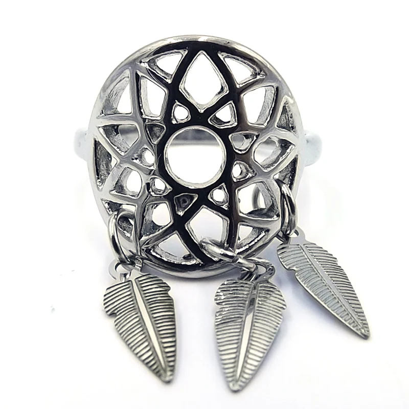Anillo para Mujer Acero Plateado Atrapa Sueños