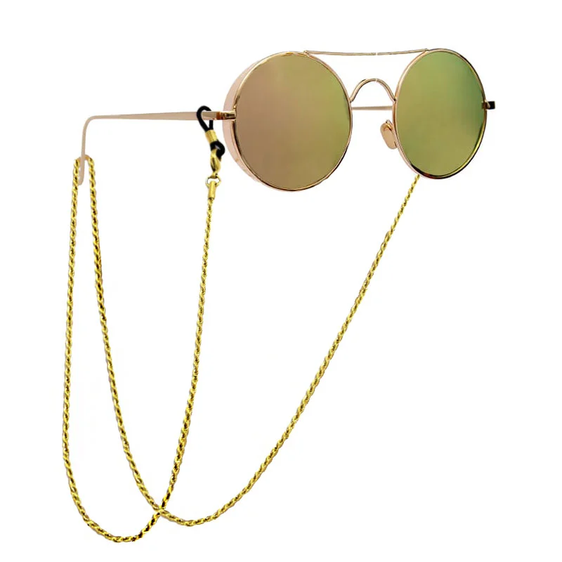 Cadena Lentes  Acero Inoxidable Dorado Torsal 3mm