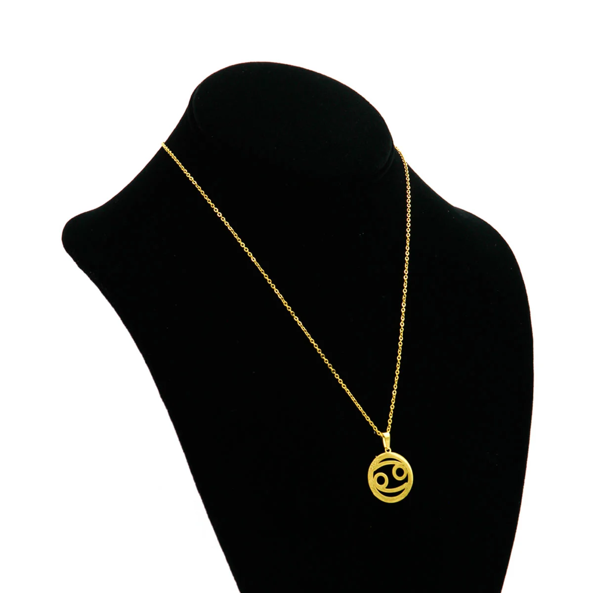 Set Joyeria Acero Dorado Signo Cancer Horoscopo