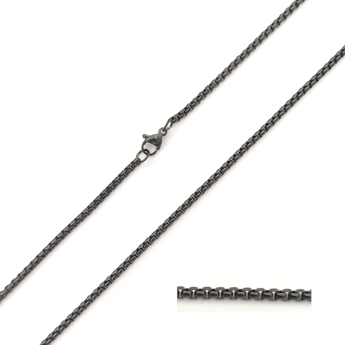 Cadena Acero Inox Para Dije Eslabón Redondo 2.5 mm