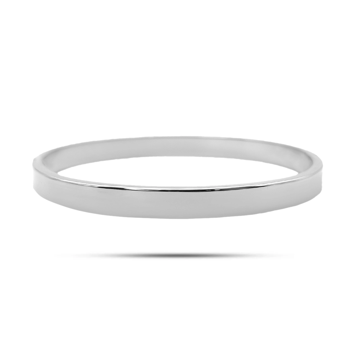 Pulsera Acero Brazalete Rigido Liso Pulido Sencillo
