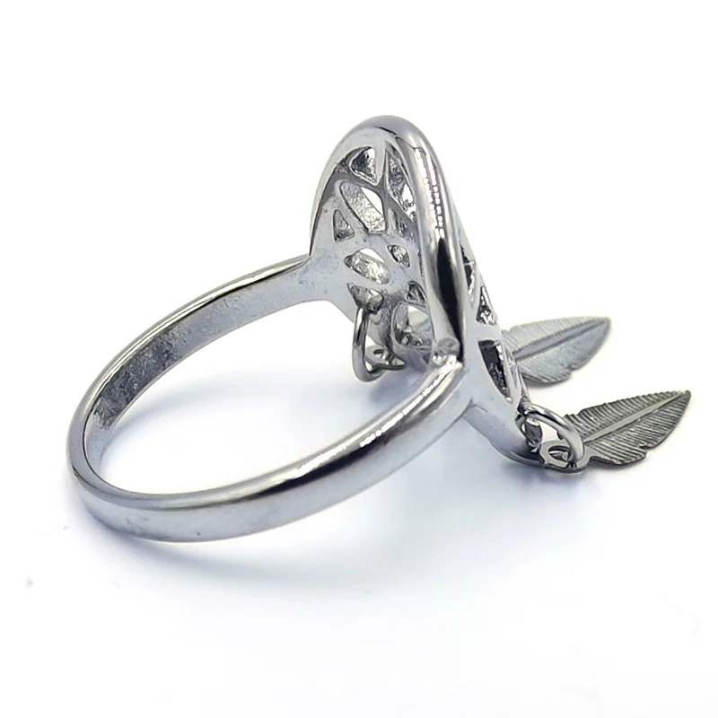 Anillo para Mujer Acero Plateado Atrapa Sueños
