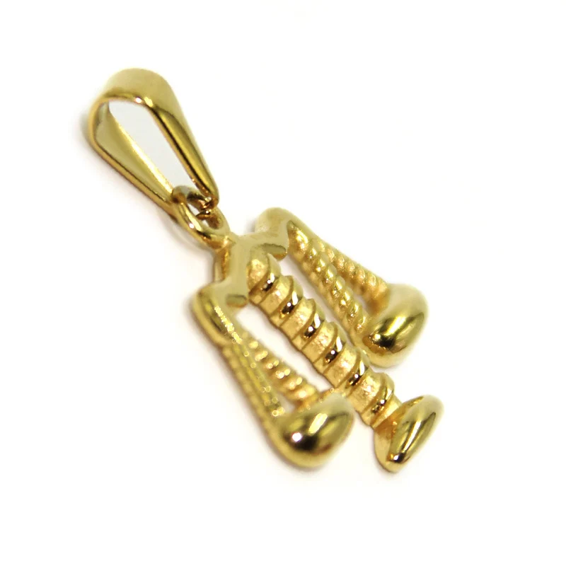 Dije Acero Dorado Abogado Balanza Libra