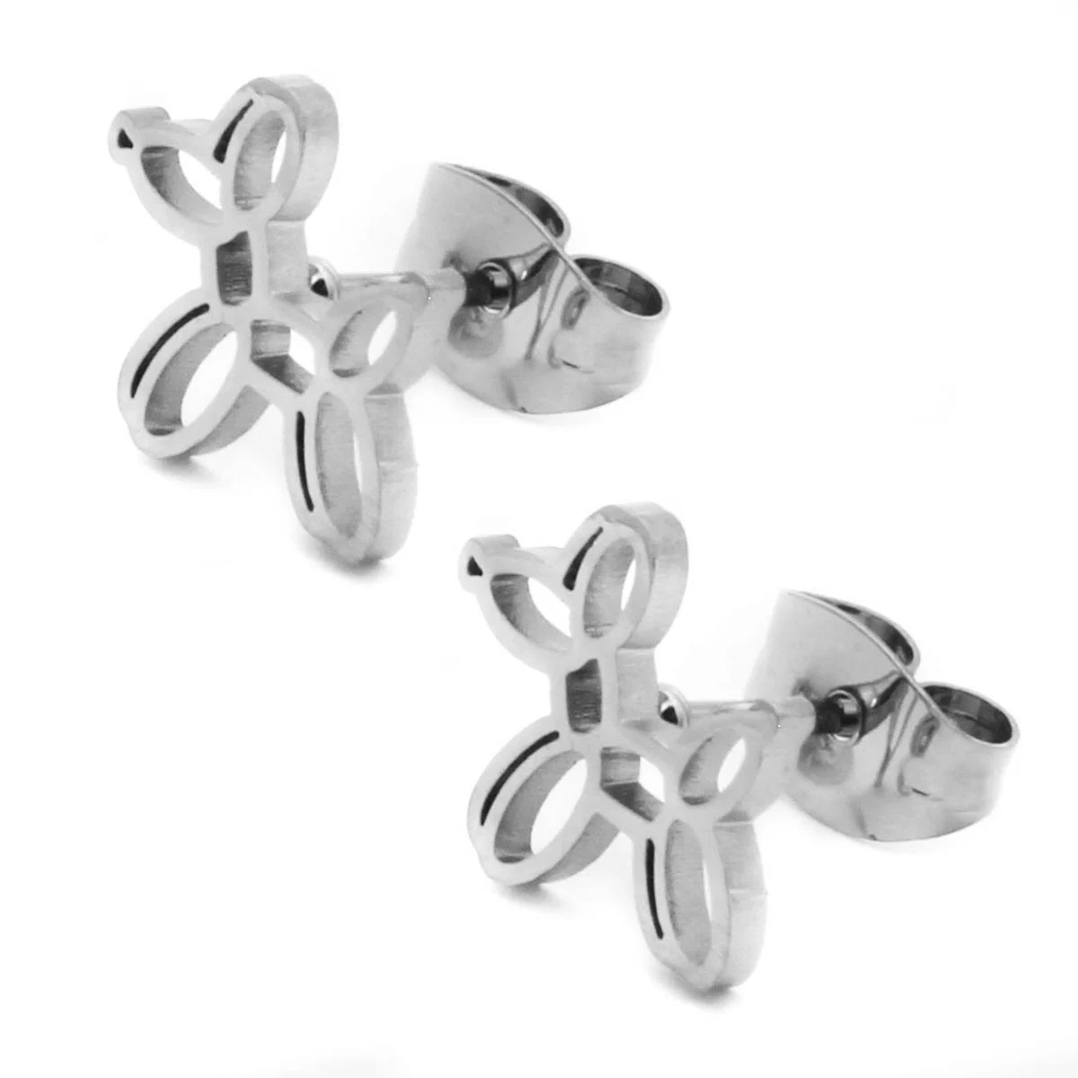 Set Joyeria Acero Inoxidable Plateado Perro Globoflexia