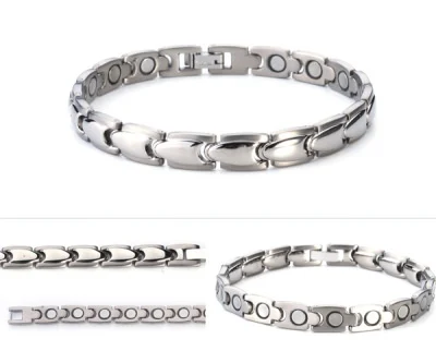 Pulsera de Titanio Diseño Eslabones con Magnetos