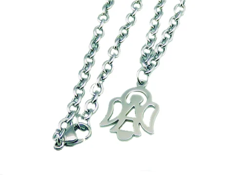 Collar de Acero Protección Ángel de la Guarda