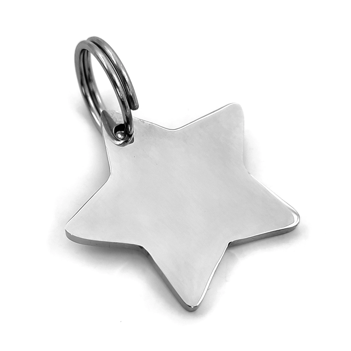 Placa de Identificación para Mascota Forma Estrella