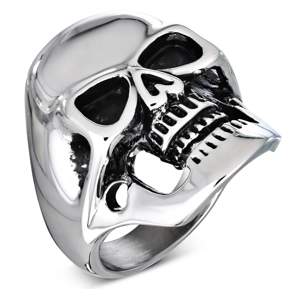 Anillo de Acero Calavera Chopper Fantasma