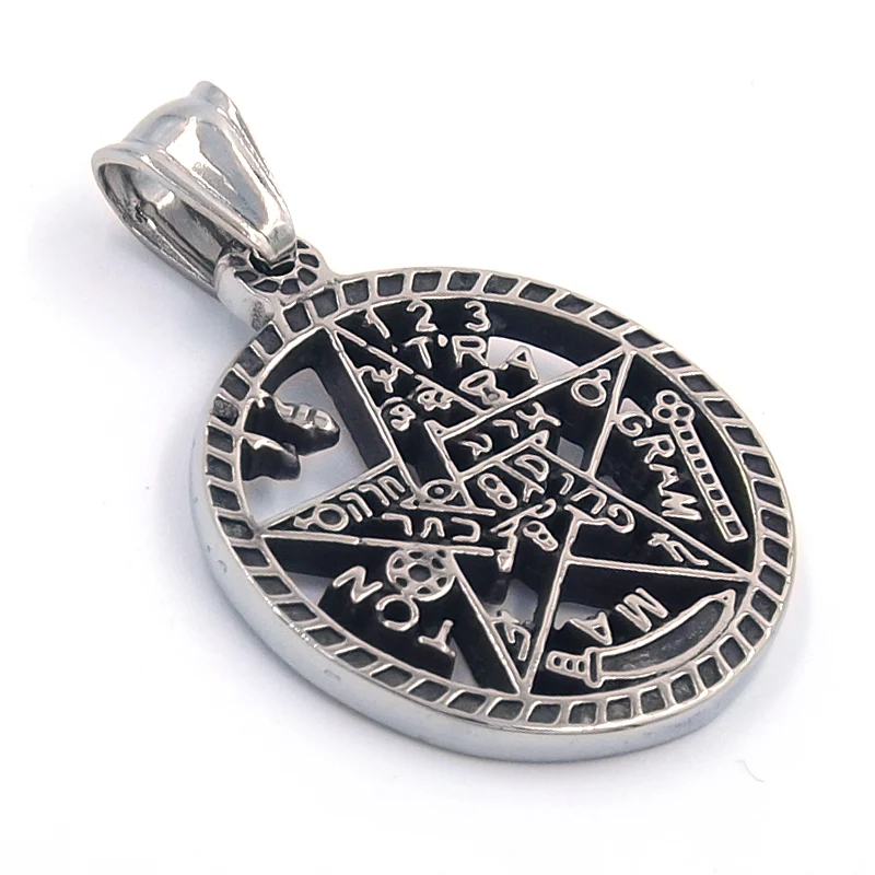 Dije Acero Tetragramaton YHWH Chico Símbolo Protector
