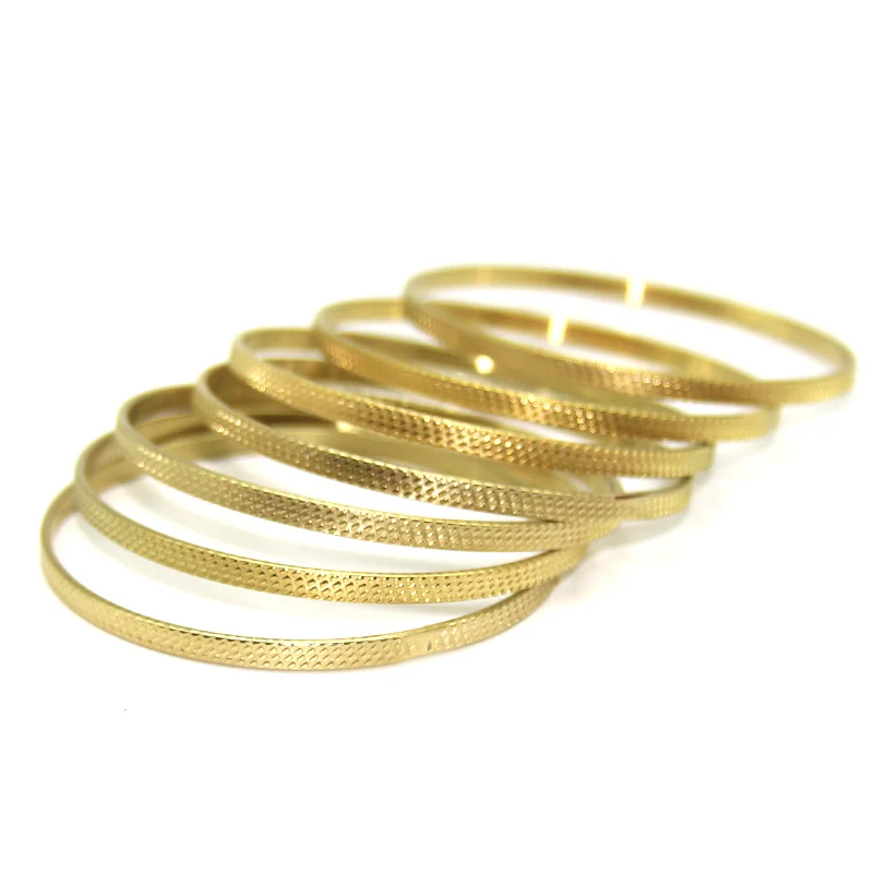 Pulsera Acero Dorado Semanario Grabado 4mm