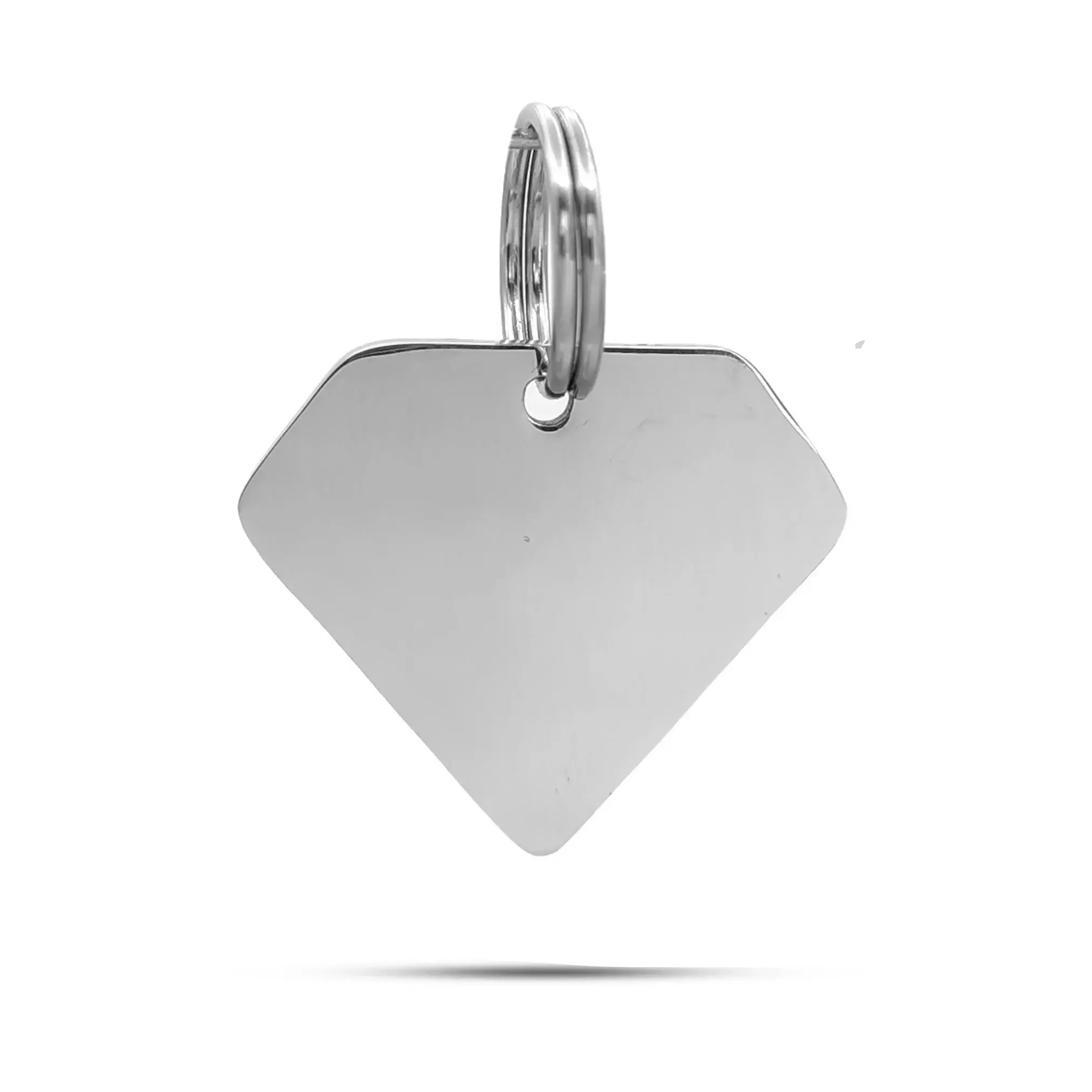 Placa de Identificación para Mascota Forma Diamante