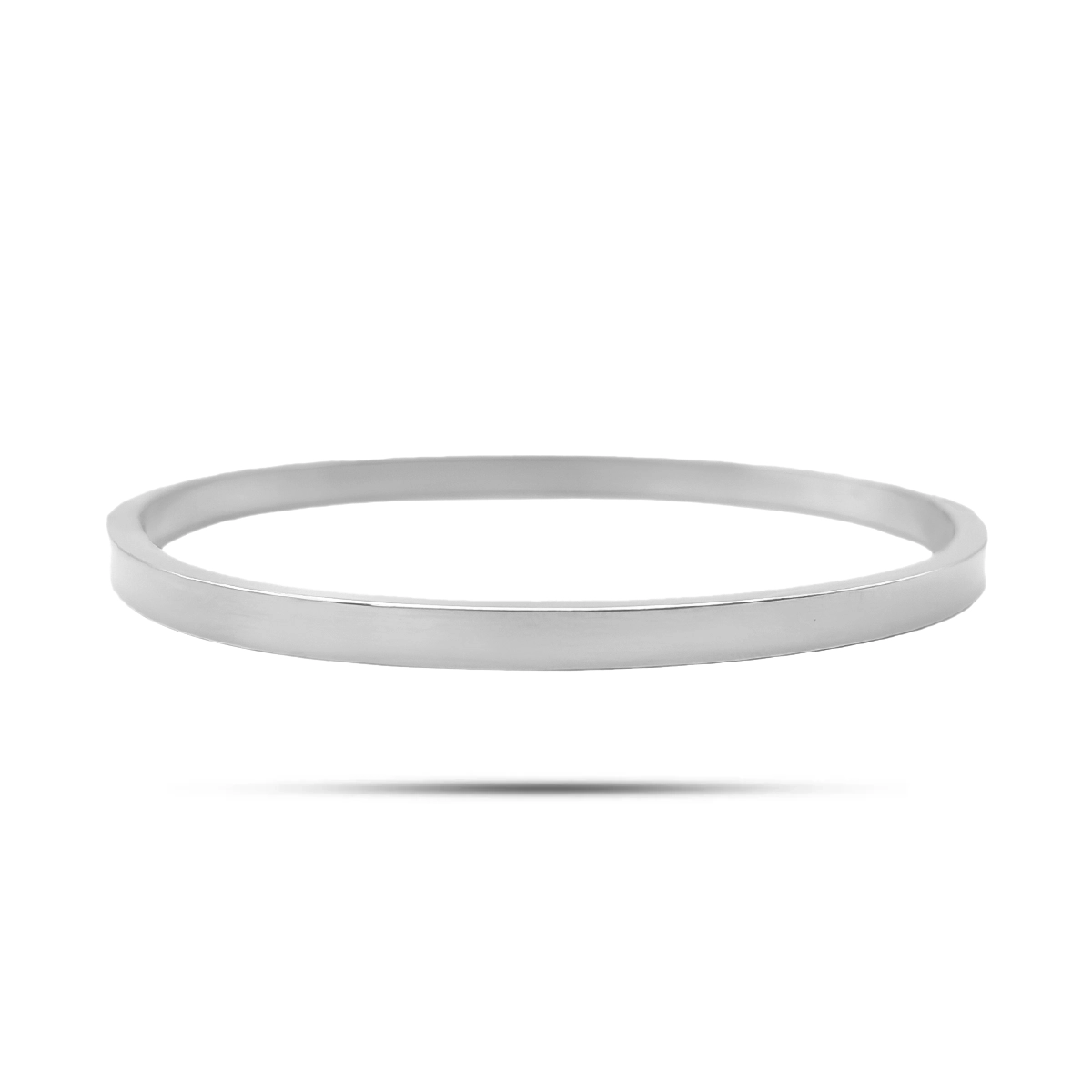 Pulsera Acero Brazalete Rigido Liso Pulido Sencillo