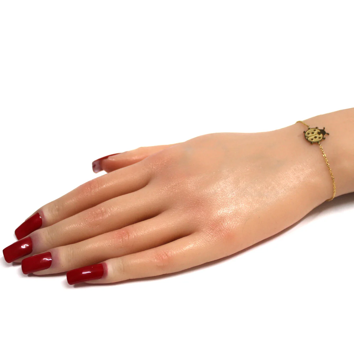 Pulsera Acero Inoxidable Dorado Catarina Mariquita