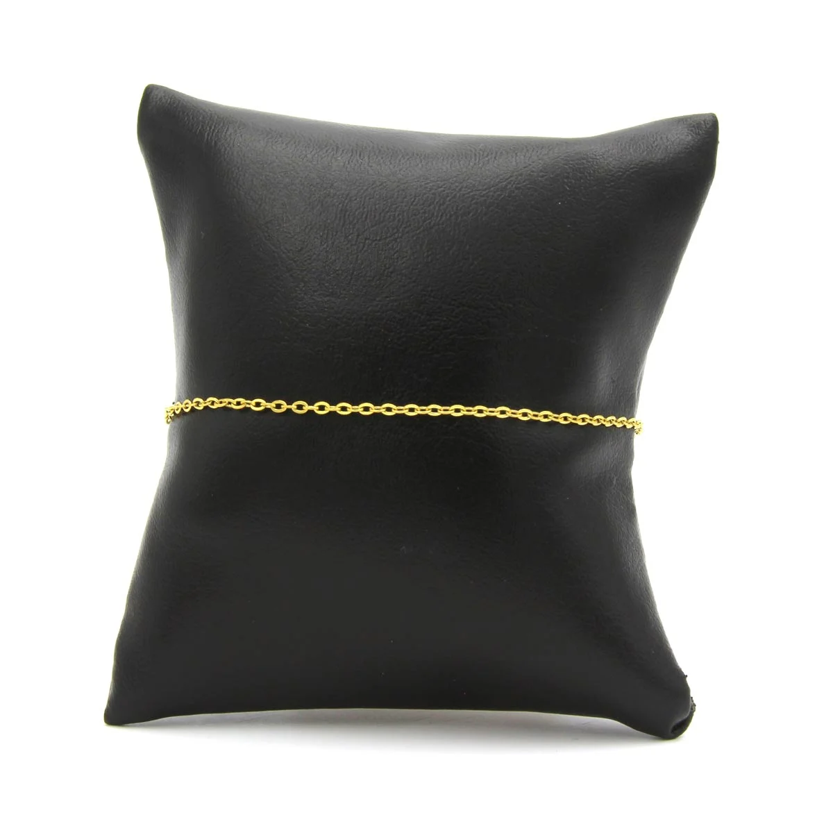 Pulsera Acero Inoxidable Dorado Eslabon Clasico 1mm