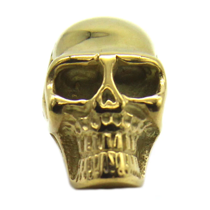 Dije Acero Inoxidable Dorado Cráneo Calavera Skull Gold