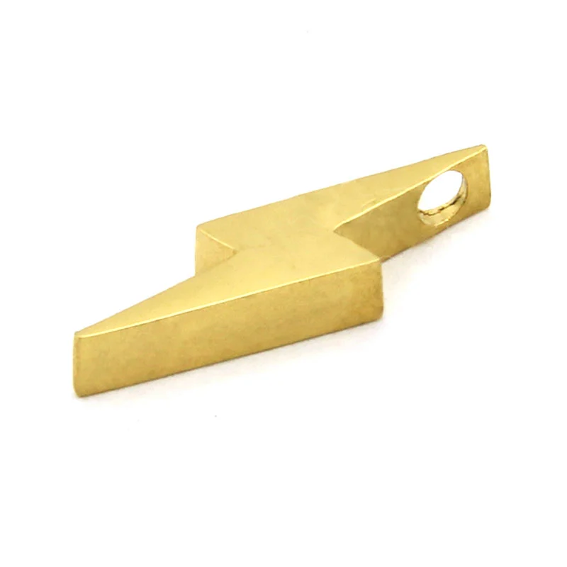 Dije Acero Inoxidable Dorado Rayo Vertical 16Mm x 5Mm