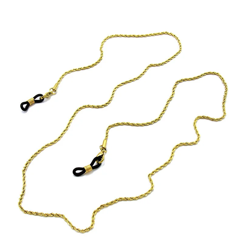 Cadena Lentes  Acero Inoxidable Dorado Torsal 3mm