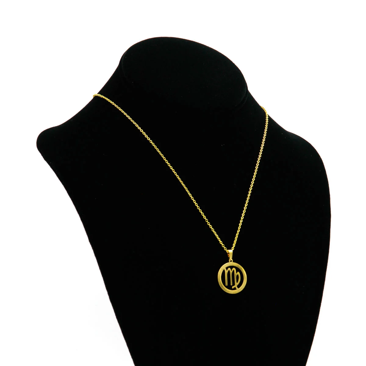 Set Joyeria Acero Dorado Signo Zodiacal Virgo Horoscopo