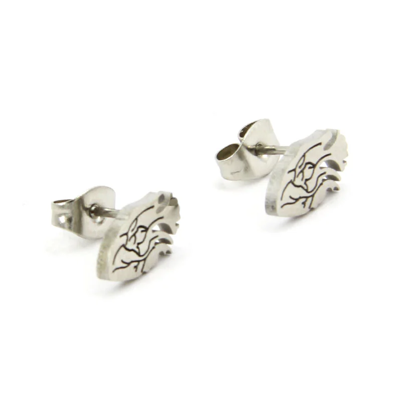 Set de Joyeria Acero Plateado Corazon Especial Real