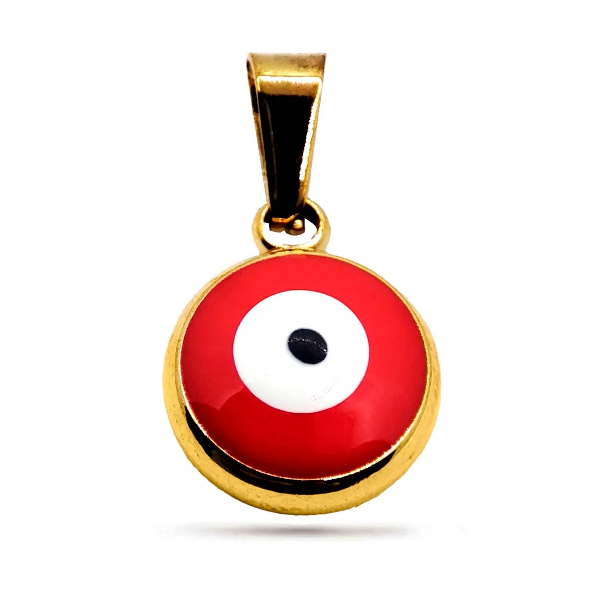 Dije Acero Inox Dorado Ojo Turco Nazar Rojo Protección