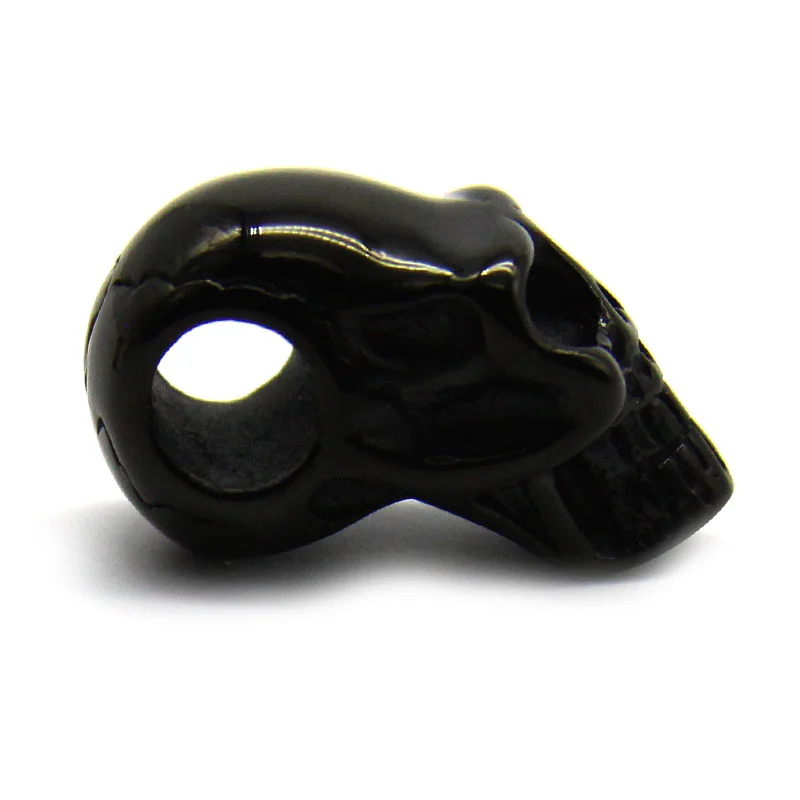Dije Acero Inoxidable Negro Cráneo Calavera Skull Black