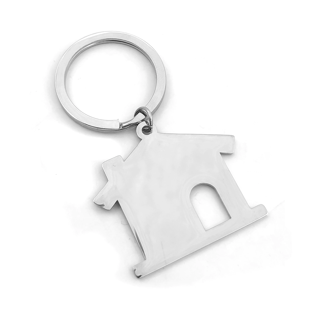 Llavero Acero Inoxidable Hogar Casa Para Grabado