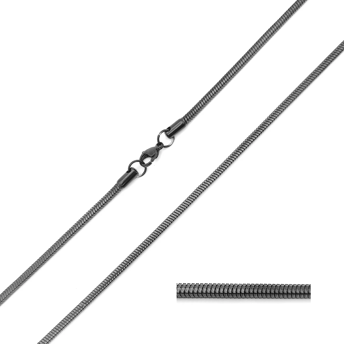 Cadena Acero Inox Cola de Rata Redonda Gruesa 3 mm