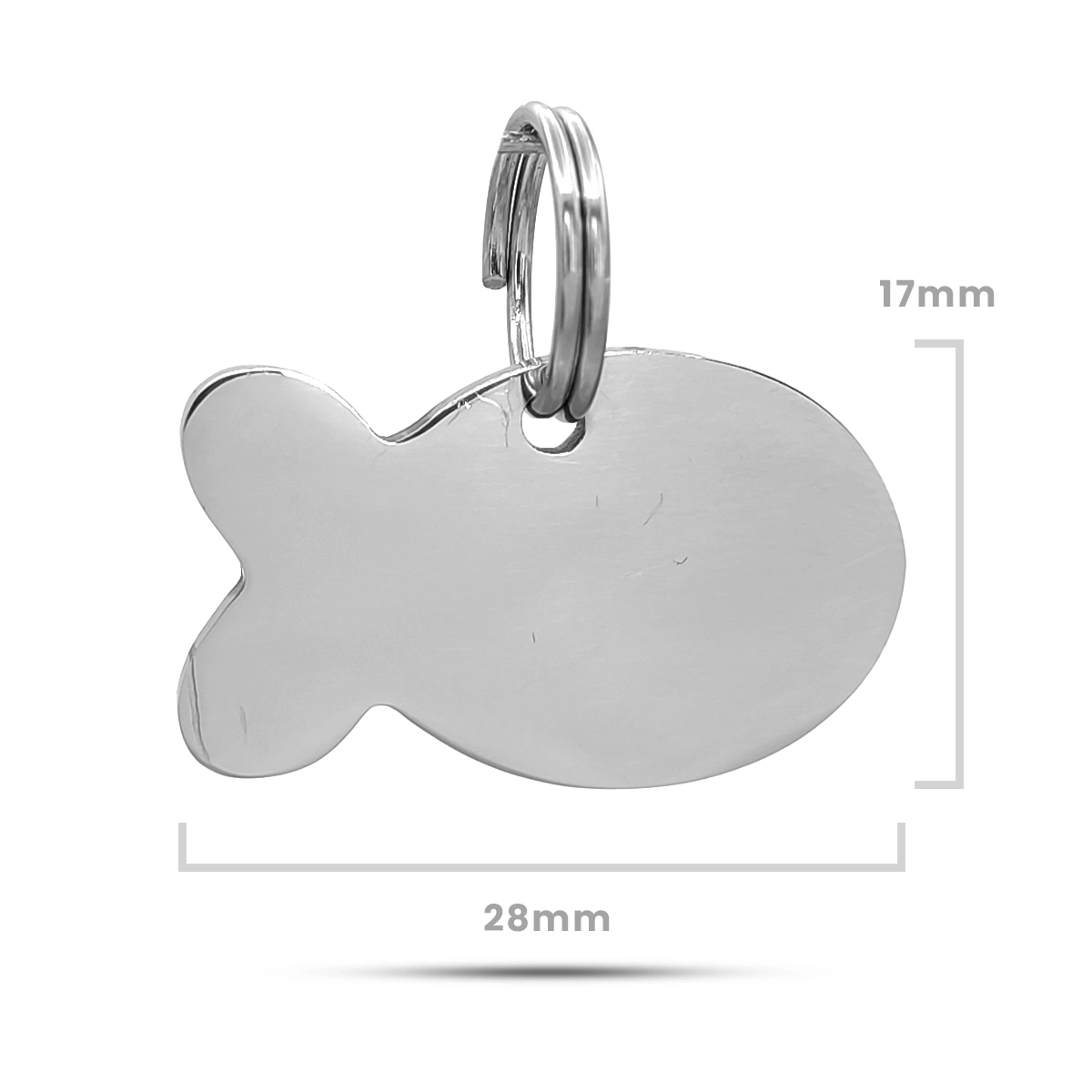 Placa de Identificación para Mascota Forma Pez