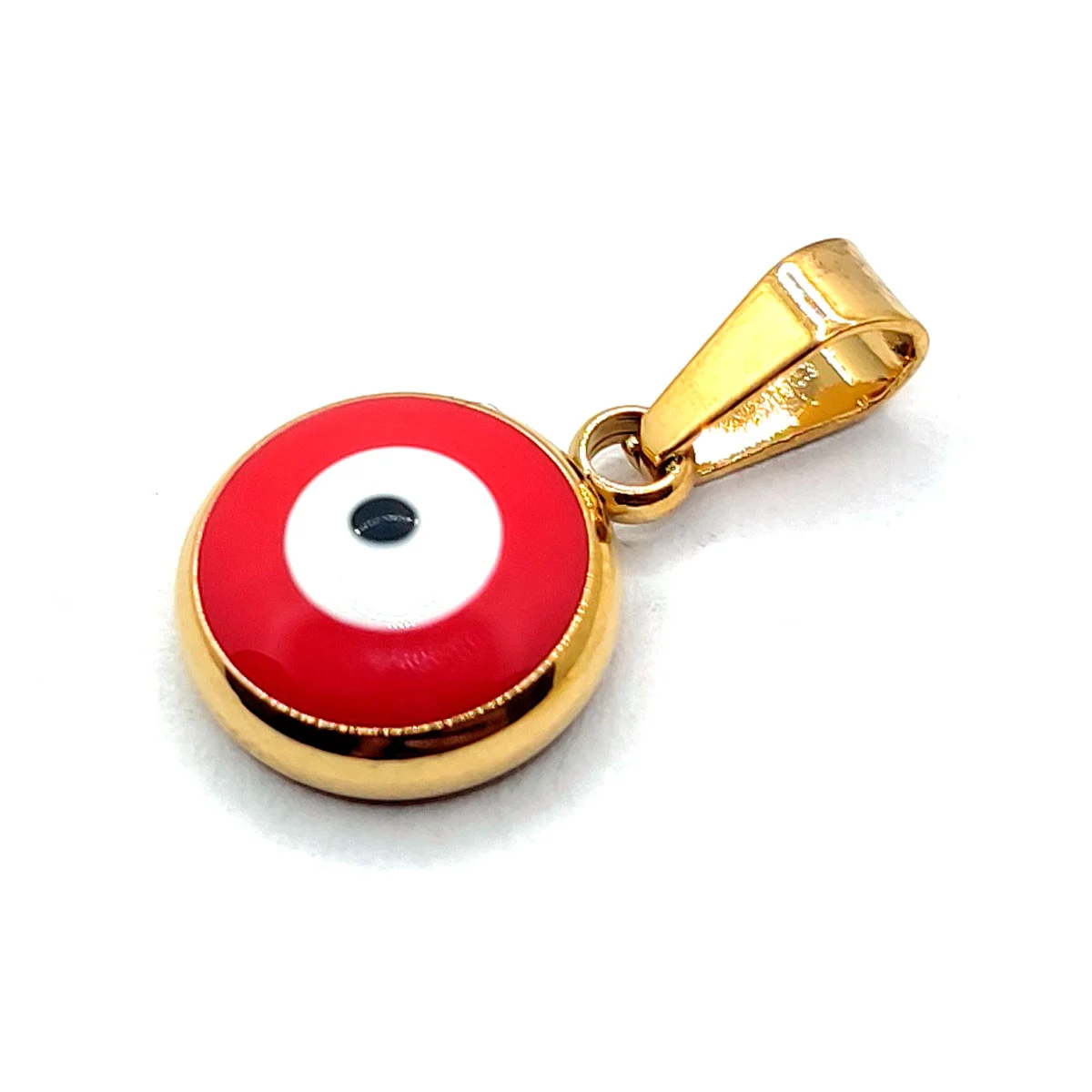 Dije Acero Inox Dorado Ojo Turco Nazar Rojo Protección