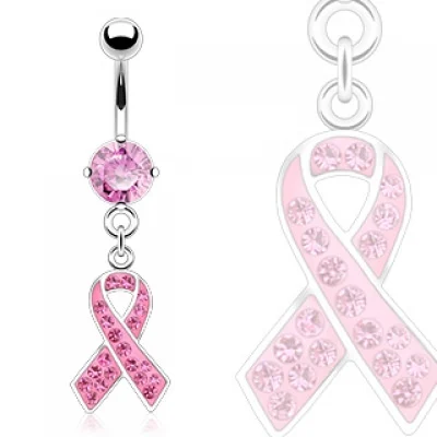 Piercing para el ombligo Diseño Liston Contra el Cancer