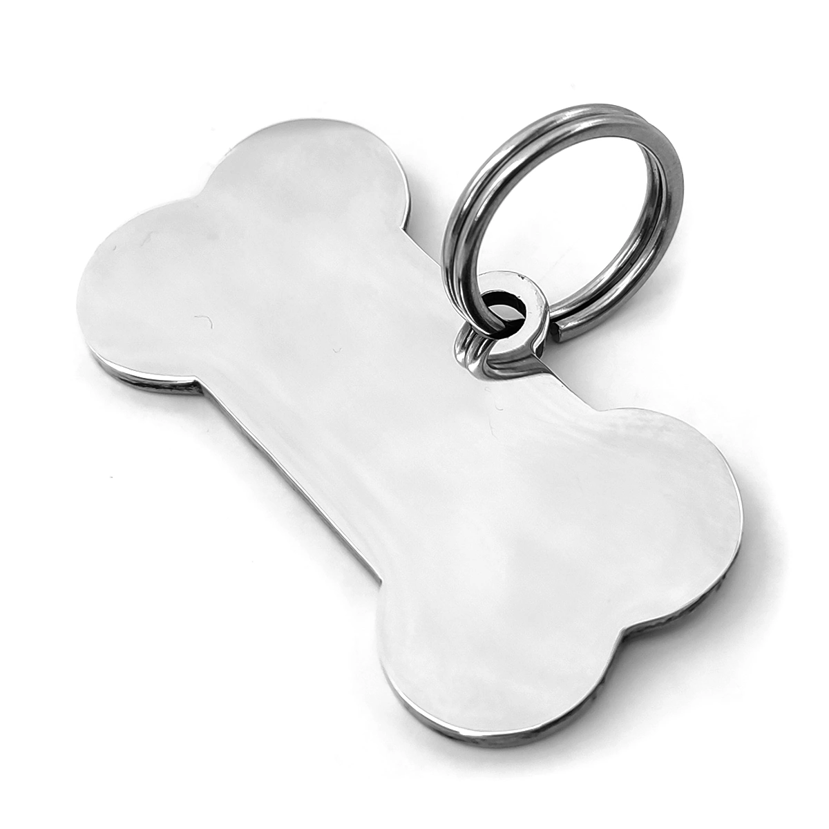 Placa de Identificación para Mascota Forma Hueso