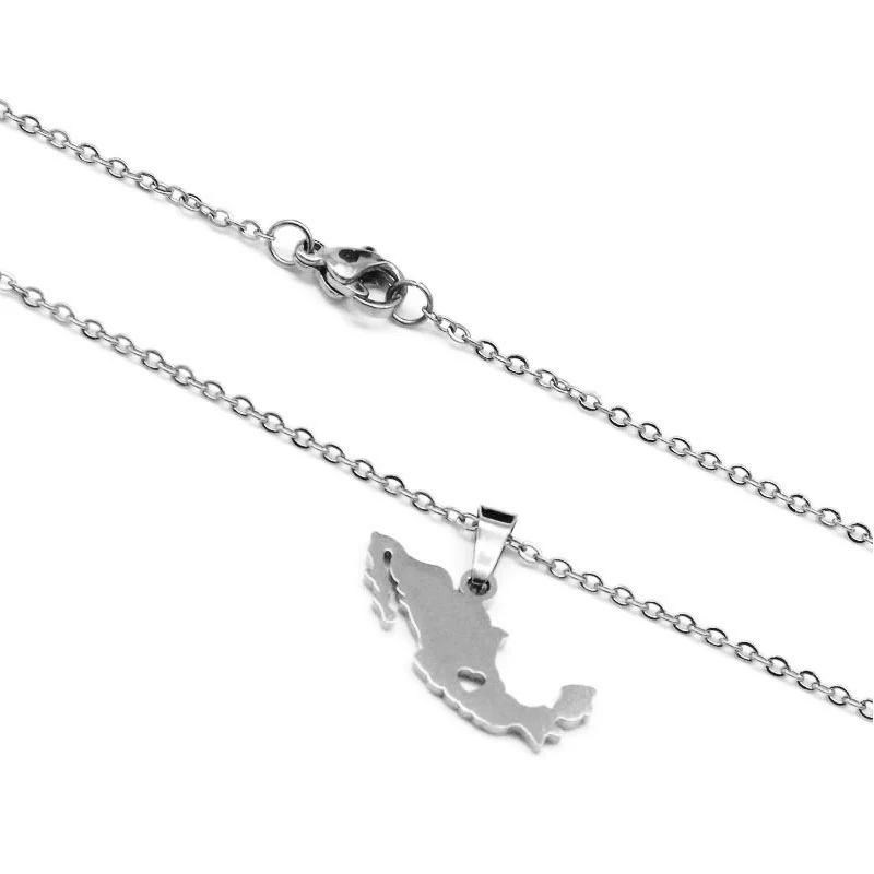 Set de Joyeria Acero Inoxidable Plateado Corazon Mexico