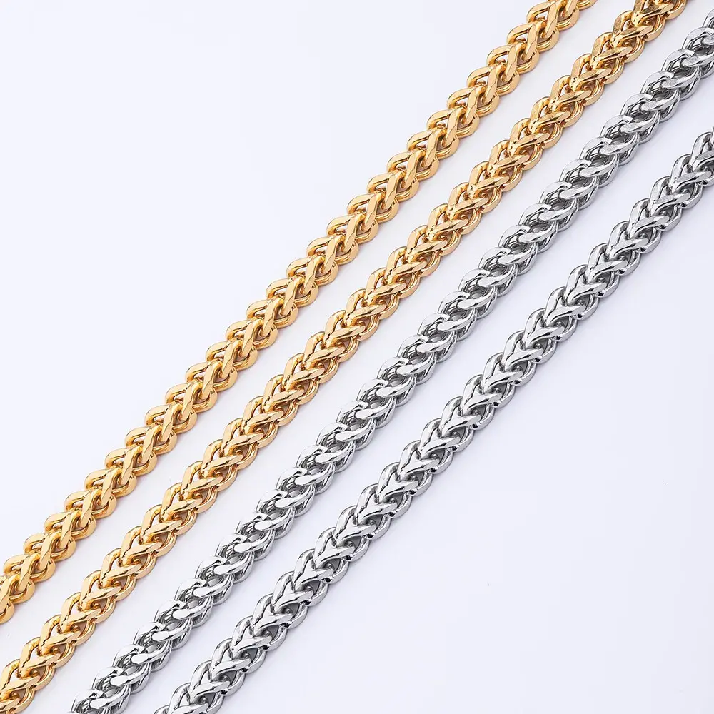 Cadena Acero Tejida Cúbica Moderna Versátil 3 mm