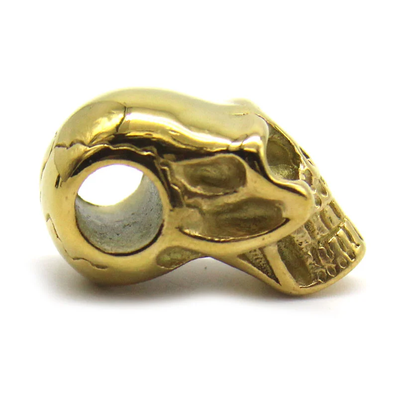 Dije Acero Inoxidable Dorado Cráneo Calavera Skull Gold