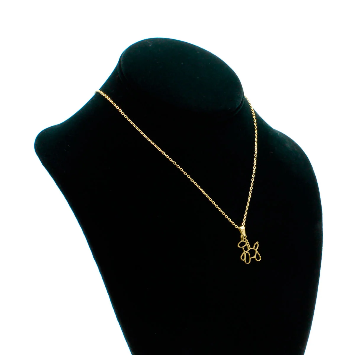 Set Joyeria Acero Dorado Unicornio Globo Fantasia