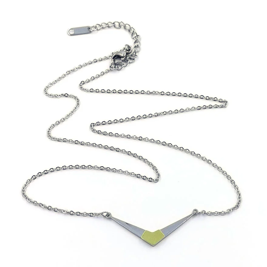 Collar Acero Inoxidable Plateado Boomegan Style