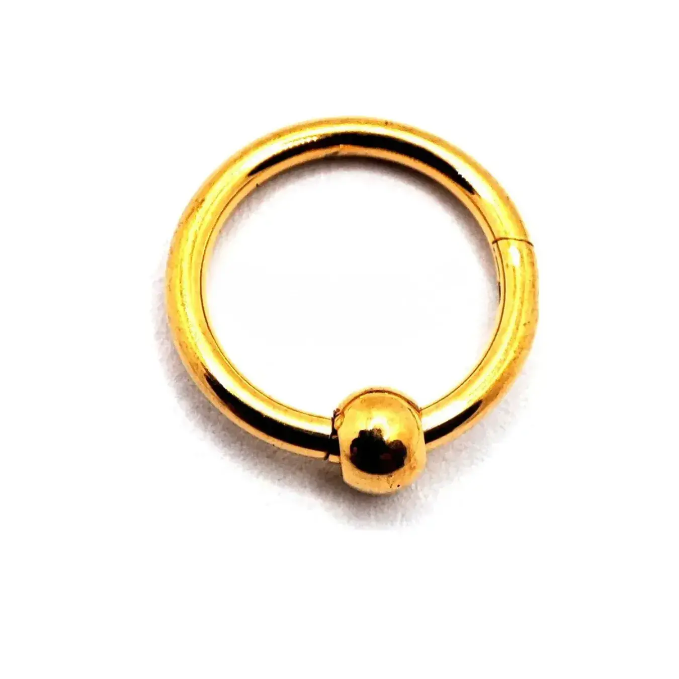 Piercing de Oreja Acero Argolla Aro Balin Clicker Liso