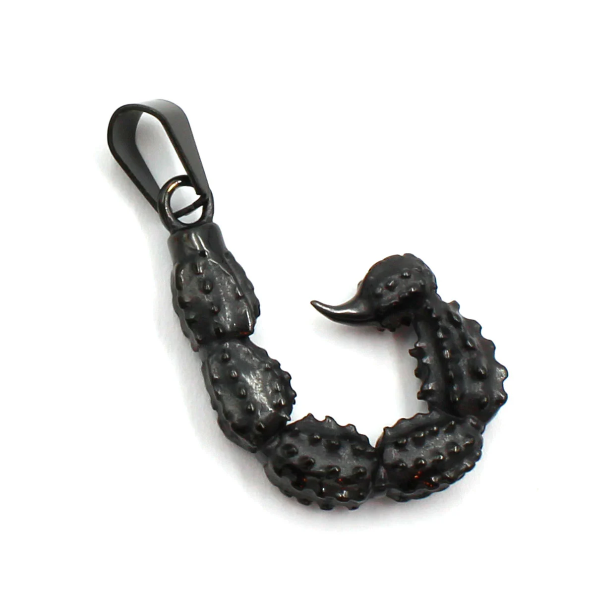 Dije Acero Inoxidable Negro Cola Escorpion