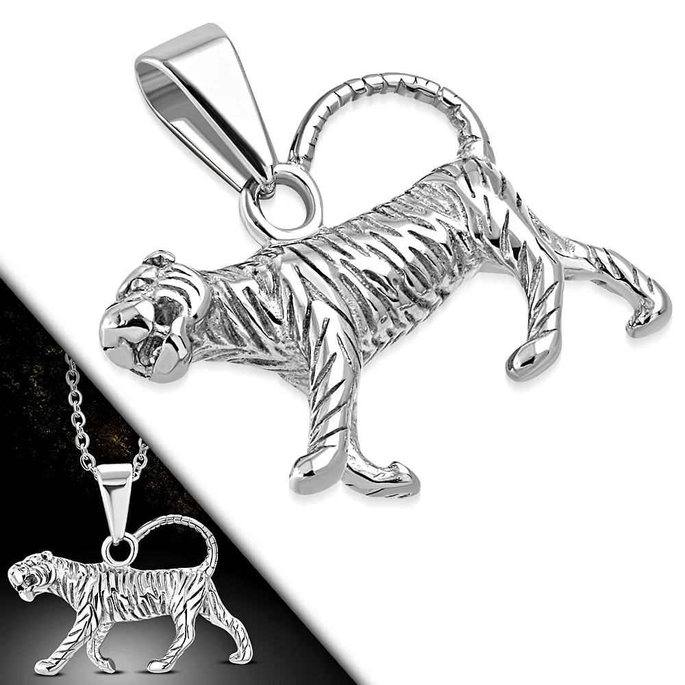 Dije Acero Inoxidable Tigre Bengala Zodiaco Chino